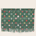Geometric christmas decoration pattern Wall Hanging Gallery Image 1