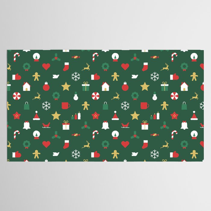 Geometric christmas decoration pattern Tablecloth Gallery Image 2
