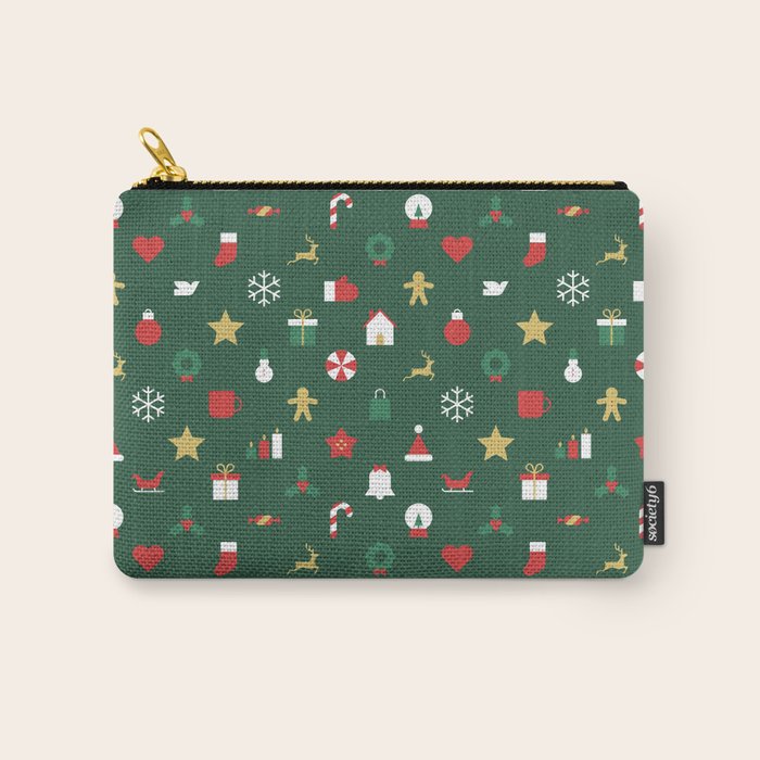 Geometric christmas decoration pattern Carry All Pouch Gallery Image 1