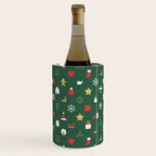Geometric christmas decoration pattern Wine Chiller Gallery Image 2