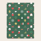 Geometric christmas decoration pattern Notebook Gallery Image 4