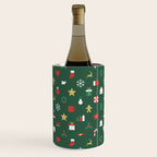 Geometric christmas decoration pattern Wine Chiller Gallery Image 3