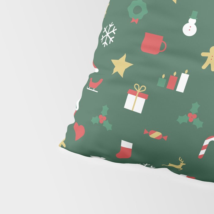 Geometric christmas decoration pattern Pillow Sham Gallery Image 4