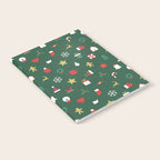 Geometric christmas decoration pattern Notebook Gallery Image 2