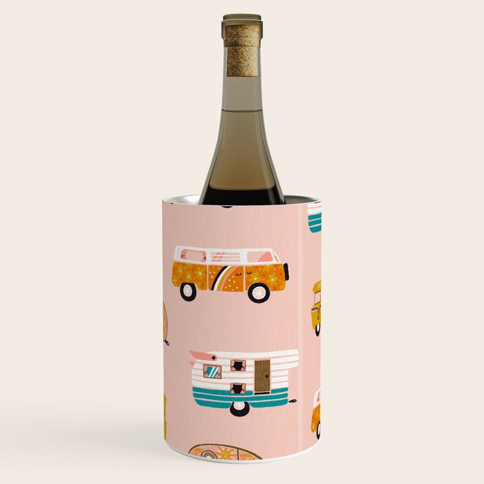 Retro Road Trip - Pink Palette Wine Chiller Gallery Image 3