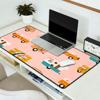 Retro Road Trip - Pink Palette Desk Mat Gallery Image 2
