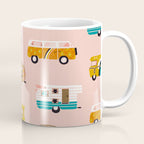 Retro Road Trip - Pink Palette Coffee Mug Gallery Image 1