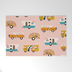 Retro Road Trip - Pink Palette Welcome Mat Gallery Image 1