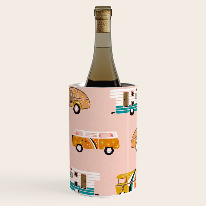 Retro Road Trip - Pink Palette Wine Chiller Gallery Image 2