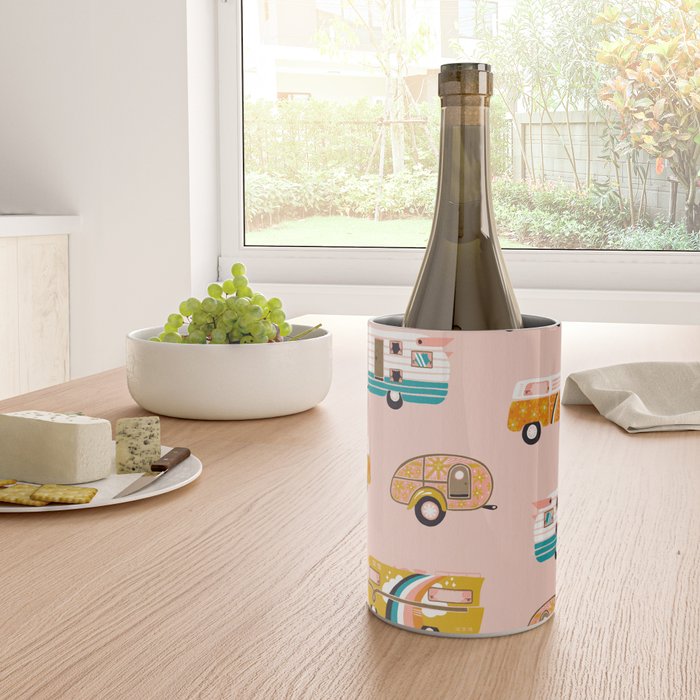 Retro Road Trip - Pink Palette Wine Chiller Gallery Image 4