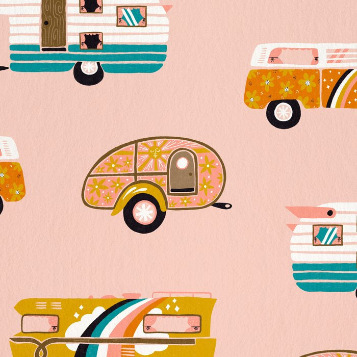 Retro Road Trip - Pink Palette Coffee Mug Gallery Image 2
