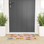 Retro Road Trip - Pink Palette Welcome Mat Gallery Image 3