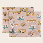 Retro Road Trip - Pink Palette Placemat Gallery Image 1
