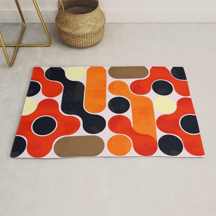 Mid-century geometry no4 Rug Gallery Image 1