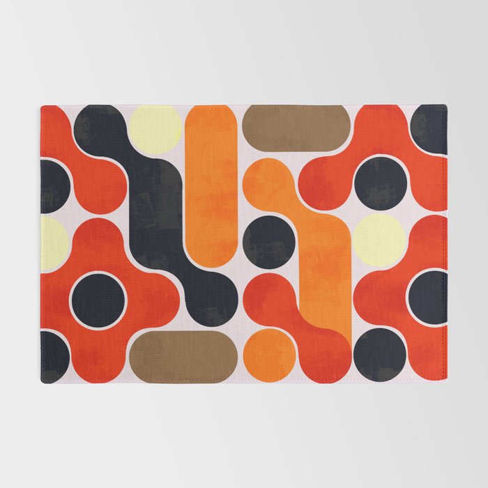 Mid-century geometry no4 Rug Gallery Image 2