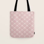 Bows & Ribbons Pattern LVII Pastel Pink Tote Bag Gallery Image 1