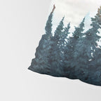 Forest Under the Sunset Pillow Sham Gallery Image 4