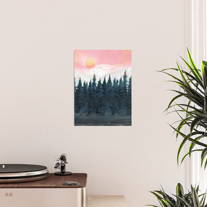 Forest Under the Sunset Poster Gallery Image 2