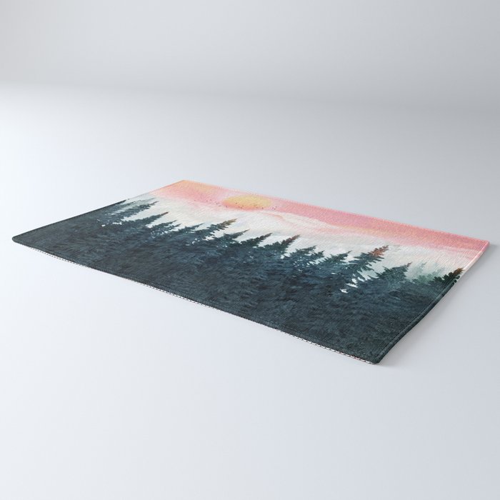 Forest Under the Sunset Rug Gallery Image 3