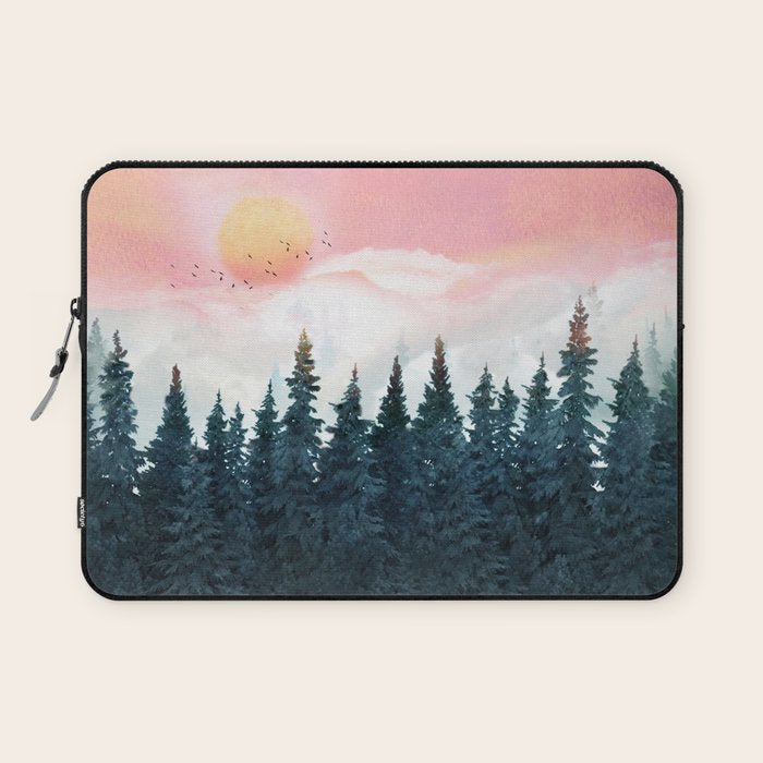 Forest Under the Sunset Laptop Sleeve Gallery Image 1
