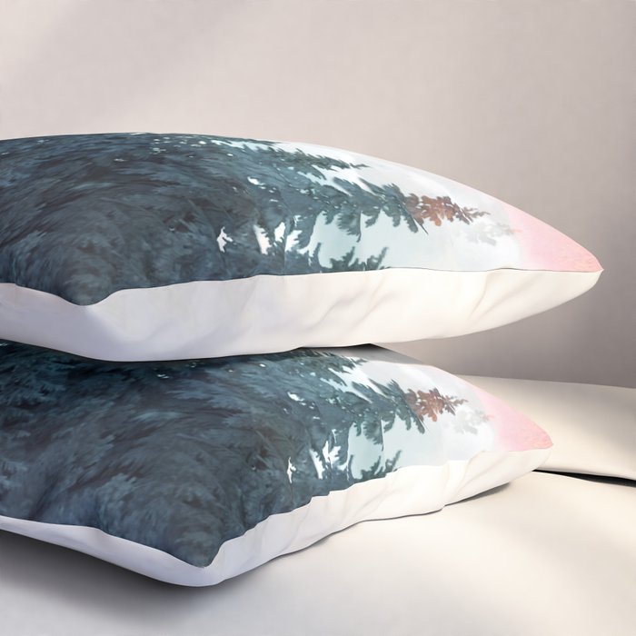 Forest Under the Sunset Pillow Sham Gallery Image 3