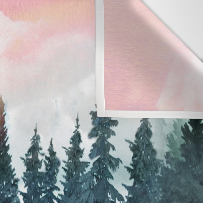 Forest Under the Sunset Wall Tapestry Gallery Image 3