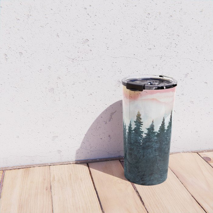 Forest Under the Sunset Travel Mug Gallery Image 4