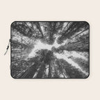 Into the Mist - Black and White Nature Photography Laptop Sleeve Gallery Image 1