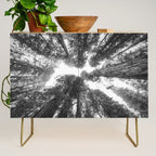 Into the Mist - Black and White Nature Photography Credenza Gallery Image 1