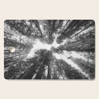 Into the Mist - Black and White Nature Photography Cutting Board Gallery Image 1