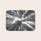 Into the Mist - Black and White Nature Photography Bath Mat Gallery Image 1
