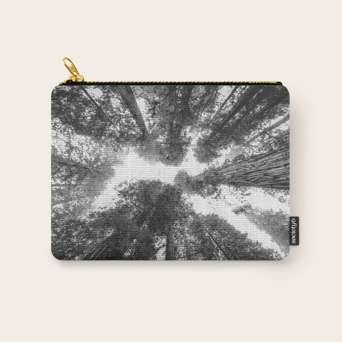 Into the Mist - Black and White Nature Photography Carry All Pouch Gallery Image 1