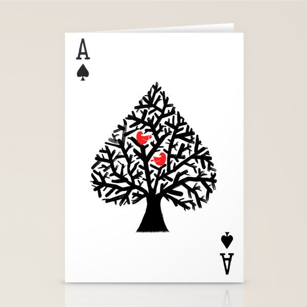 Ace of spade Stationery Card Gallery Image 1