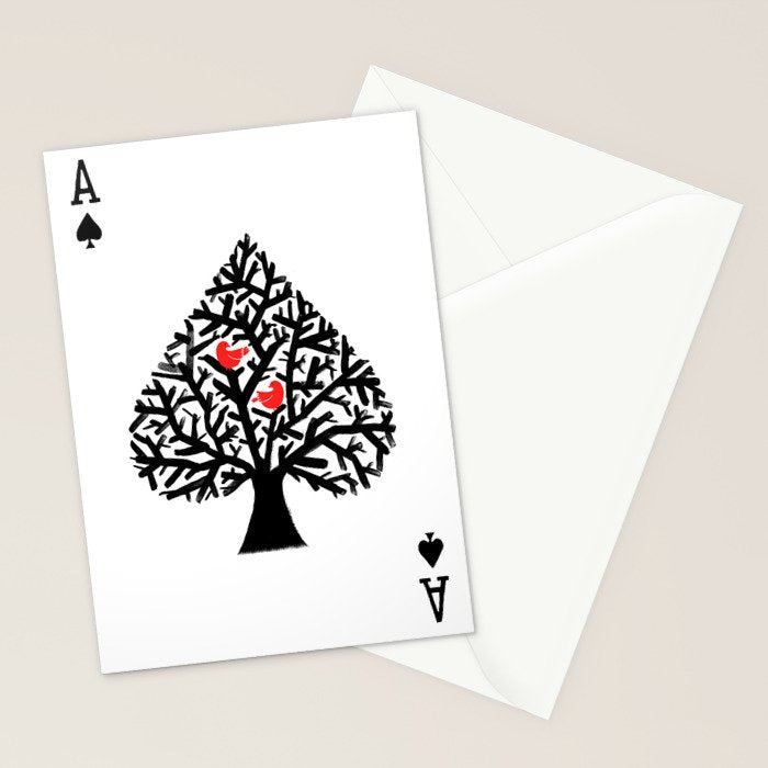 Ace of spade Stationery Card Gallery Image 2