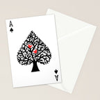 Ace of spade Stationery Card Gallery Image 2