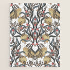 William Morris Pimpernel Art Nouveau Floral Jigsaw Puzzle Gallery Image 1