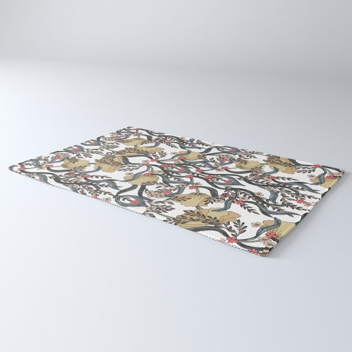 William Morris Pimpernel Art Nouveau Floral Rug Gallery Image 3