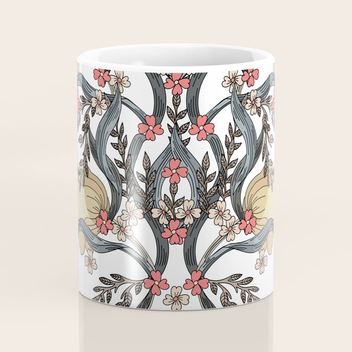 William Morris Pimpernel Art Nouveau Floral Coffee Mug Gallery Image 4