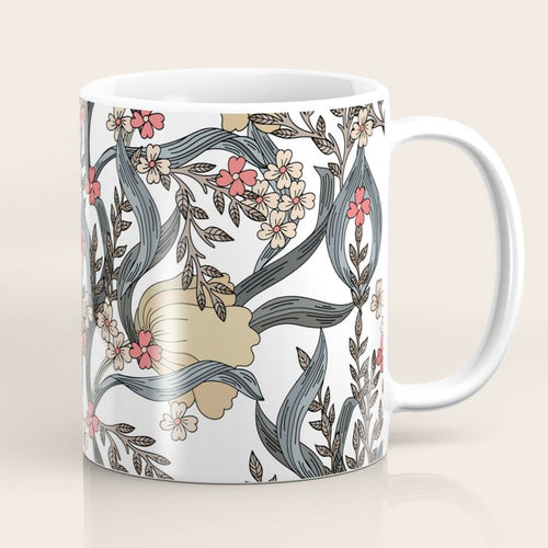 William Morris Pimpernel Art Nouveau Floral Coffee Mug Gallery Image 1