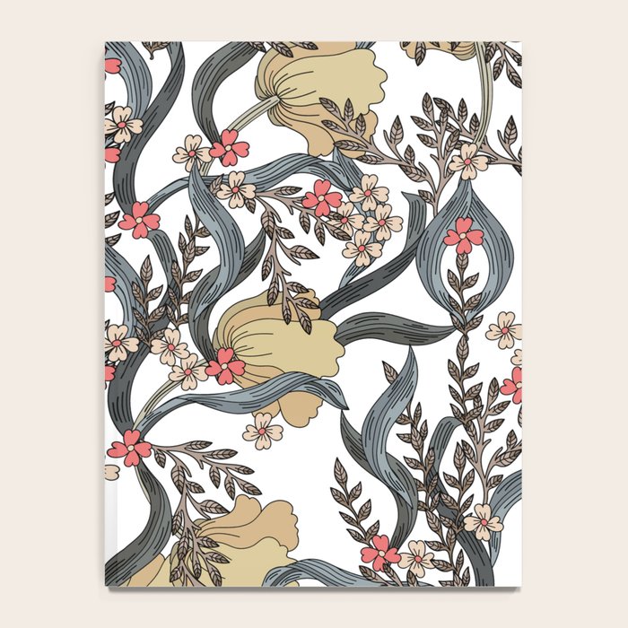 William Morris Pimpernel Art Nouveau Floral Notebook Gallery Image 4