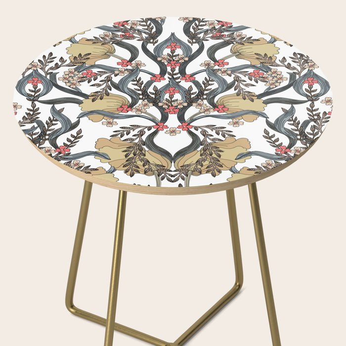 William Morris Pimpernel Art Nouveau Floral Side Table Gallery Image 2
