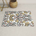 William Morris Pimpernel Art Nouveau Floral Rug Gallery Image 1