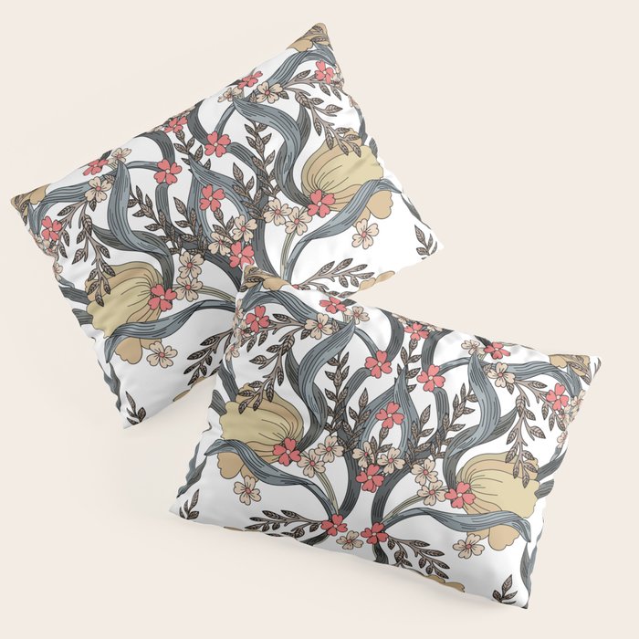 William Morris Pimpernel Art Nouveau Floral Pillow Sham Gallery Image 1