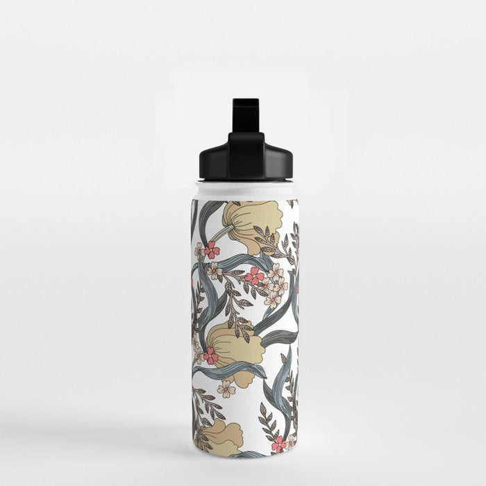 William Morris Pimpernel Art Nouveau Floral Water Bottle Gallery Image 2