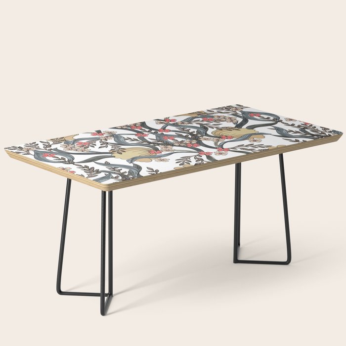 William Morris Pimpernel Art Nouveau Floral Coffee Table Gallery Image 1