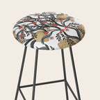 William Morris Pimpernel Art Nouveau Floral Stool Gallery Image 2