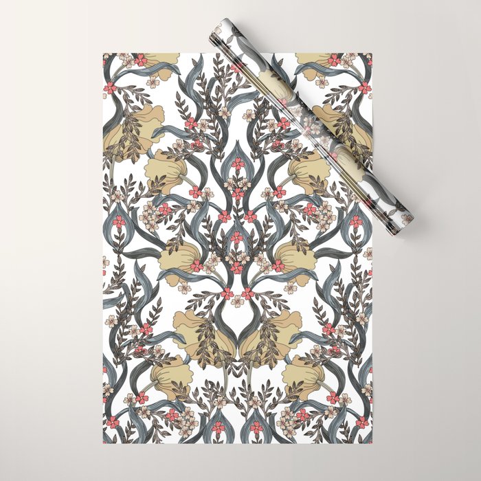William Morris Pimpernel Art Nouveau Floral Wrapping Paper Gallery Image 1