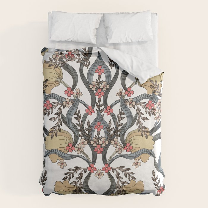 William Morris Pimpernel Art Nouveau Floral Duvet Cover Gallery Image 1