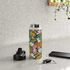 Kittens & Shrooms - Rainbow on Kelly Green Water Bottle Gallery Image 4