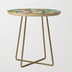 Kittens & Shrooms - Rainbow on Kelly Green Side Table Gallery Image 1